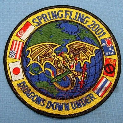 收藏品 VFA192金龍GoldenDragons 2001 Spring Fling演習紀念徽章
