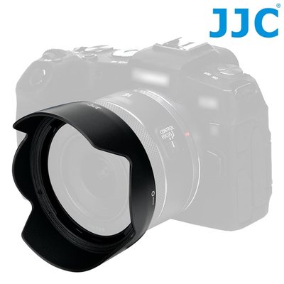 我愛買JJC Canon佳副廠廠光罩RF 16mm f2.8 STM LH-EW65C BLACK相容EW-65C遮光罩