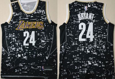科比·布萊恩（Kobe Bryant） NBA洛杉磯湖人隊 城市版 黑色 球衣 24號