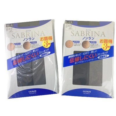 【e2life】日本製 Gunze 郡是 SABRINA 標準款絲襪/ 褲襪 # SP801 3入組