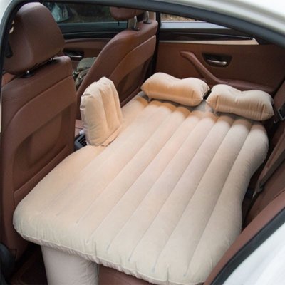 車載戶外旅行充氣床 汽車SUV后排PVC植絨充氣床墊 車內氣墊床-雙喜生活館