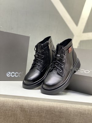 2021 最新款ECCO秋冬時尚短靴休閒女靴  進口牛皮圓頭馬丁靴9001  橡膠大底  柔軟舒適百搭女單靴