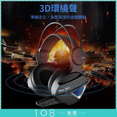 黑旋風 3.5 手機 PS4 3D環繞 電競級 有線頭戴式耳機 發光電腦耳麥 帶麥低音炮【GM1501】-無印量品