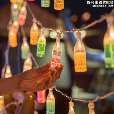 led小彩燈夜市擺攤氛圍燈酒瓶燈地攤USB後備箱生日裝飾燈