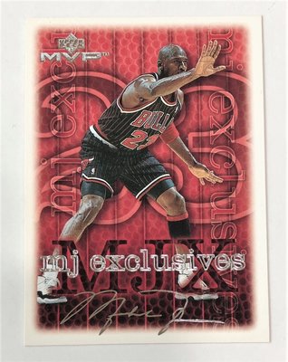 [NBA]1999 UPPER DECK MVP "Michael Jordan" 公牛 空中飛人 MJ 喬丹 印刷銀簽卡