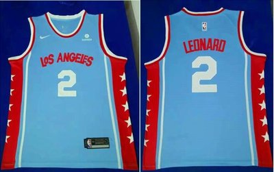 科懷·雷納德(Kawhi Leonard) NBA洛杉磯快艇隊 熱轉印款式 球衣 2號