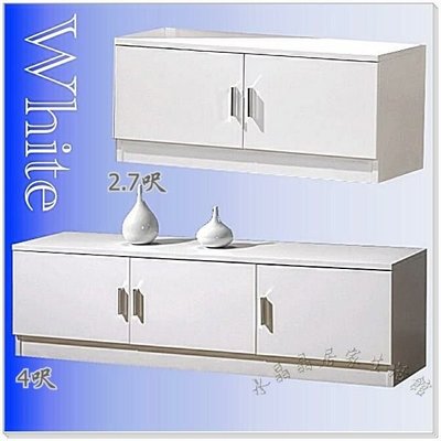 【水晶晶家具/傢俱首選】JM3894-6米洛斯2.7尺白色低甲醇木心板雙門白色座鞋櫃(上)