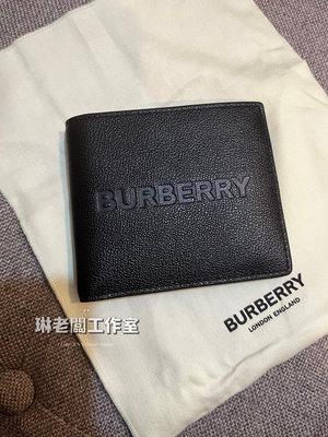 ☆USA Shopping ☆Burberry 黑色皮革短夾