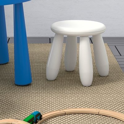 【莓尤幸福 MerCy】 新品 MAMMUT 兒童椅凳, 室內/戶外用, 白色