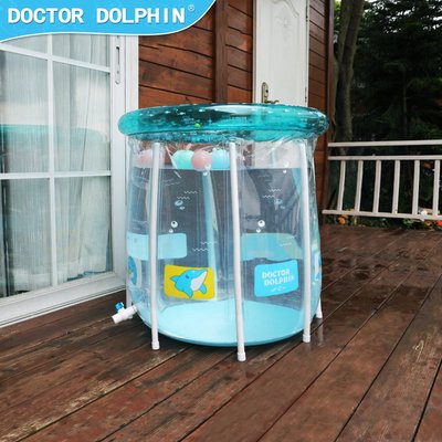 泳具博士豚現貨家用充氣水池支架泳池透嬰兒明支架游泳池