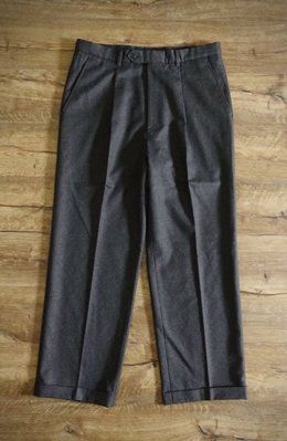 英國古典西服品牌 KENT &amp; CURWEN 深灰色 羊毛長褲 約31腰