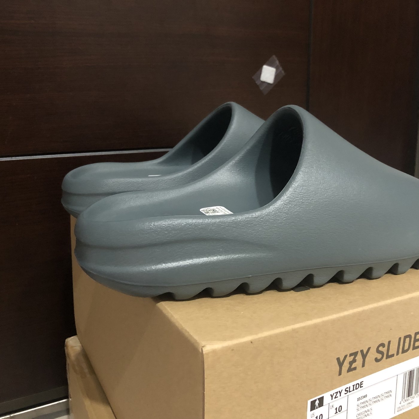 ADIDAS YEEZY SLIDE SLATE MARINE 藏青灰US10 28.5cm 全新附盒Jordan