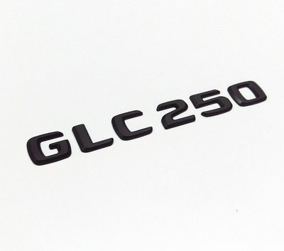 圓夢工廠 Benz 賓士 GLC X253 C253 GLC250 2015~2019 後車箱 尾門字貼字標車標 消光黑