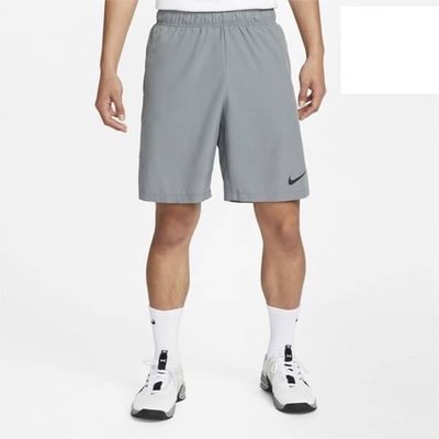 【NIKE 耐吉】Dry Fit Flex 男款梭織 9 英寸訓練短褲 灰色 DM6618-084 尺寸:S~2XL