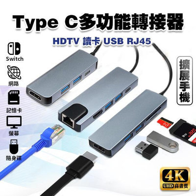 【現貨】4K 高畫質Type C轉接器│網路 讀卡 機 USBC MacBook PD SWITCH 可接HDMI螢幕