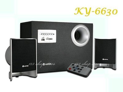 [KINYO] 2.1三件式立體擴大音箱(KY-6630) 防磁喇叭 低音喇叭 2500W