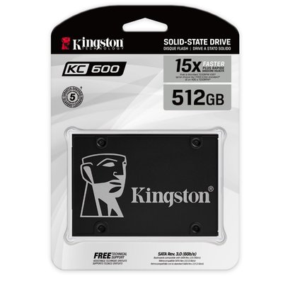 金士頓 KC600 2.5 512G SSD 固態硬碟 SKC600/512G SKC600