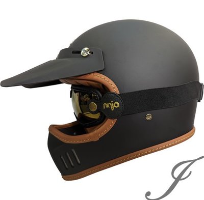 《JAP》華泰 KK 866 平黑 山車帽 全罩復古帽 越野帽 風鏡 K-866安全帽📌折價300元
