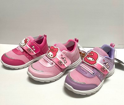 《》三麗鷗 Hello Kitty 凱蒂貓  可愛網布透氣 運動鞋 布鞋【K721006】桃色 粉 紫16-21號Cm