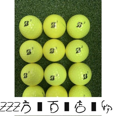 方塊百貨-二手高爾夫球a級普利司通標誌b級超軟a級原裝免修黃色-服務保障