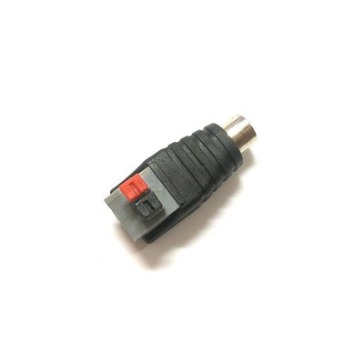 AV 接頭 夾線式 免焊 RCA 蓮花 母頭 按接式 彈簧端子 音頻 轉接 插頭