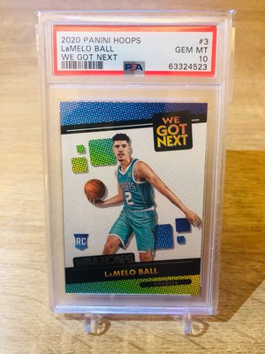 Lamelo Ball Rookie We Got Next PSA 10 2020-21 Panini NBA Hoops 2020 RC Hornets