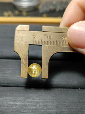 鈦晶珠徑8.8mm，重0.93g，純天然鈦晶珠子散珠單珠995 水晶 擺件 原石【楚風漢韻】