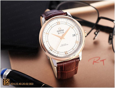 大銘腕錶 二手極新品 OMEGA 歐米茄 碟飛典雅系列 玫瑰金 39.5MM OA021113