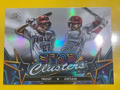2023 Topps Chrome Star Clusters Shohei Ohtani 大谷翔平 / Mike Trout