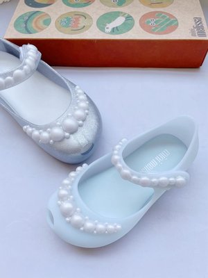【Japan潮牌館】2023新款梅麗莎童鞋mini melissa珍珠款兒童涼鞋女童果凍鞋公主鞋