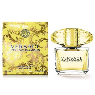 【現貨】Versace 凡賽斯 Yellow Diamond 香愛黃鑽 女性淡香水 50ML-妮子海淘美妝