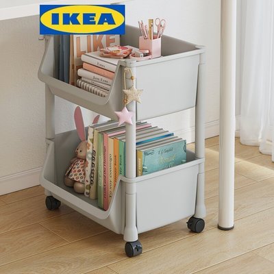 特價現貨 IKEA宜家桌下書架辦公室書桌旁小推車置物架桌面收納可移動帶輪落~特價