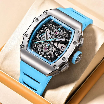 Pagani Design 原装 新款男士手錶男生鏤空石英錶100M 防水精品計時碼錶 AR 藍寶石玻璃男錶 YS011