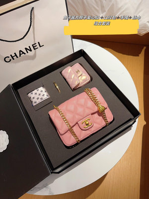 【二手】禮盒包裝 Chanel 香奈兒 23 魚子醬愛心金球方胖子口紅包手