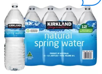 【小如的店】COSTCO好市多線上代購~Kirkland 科克蘭 飲用水/礦泉水/瓶裝水(1.5公升X12瓶)