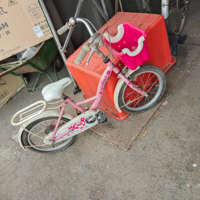 捷安特16吋粉色腳踏車。二手正常。鳳山請自取