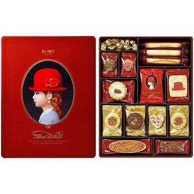 食 ◎ 日本 高帽子 紅帽子 綜合餅乾 禮盒  最高金賞 喜餅 送禮 日本製