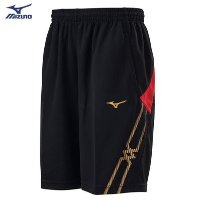 棒球世界全新MIZUNO 美津濃 2020 男款針織短褲 32TB000296（黑X紅）特價
