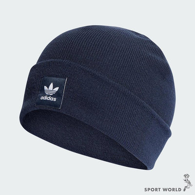 【現貨】Adidas 毛帽 保暖 深藍【運動世界】IL4878