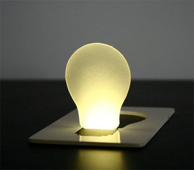 全新   創意超薄卡片燈 卡片燈泡小夜燈 led卡片燈