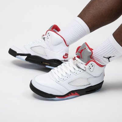 Air Jordan 5「Fire Red」 白紅 流川楓 DA1911-102 籃球 男鞋 慢跑鞋