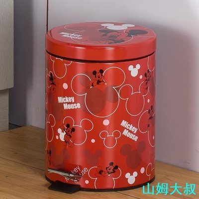 桌上垃圾桶不銹鋼垃圾桶 腳踏歐式小號創意 家用衛生間兒童房間迷你可愛卡通