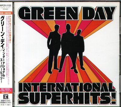 K - GREEN DAY - INTERNATIONAL SUPER HITS - Best Of -日版 OBI