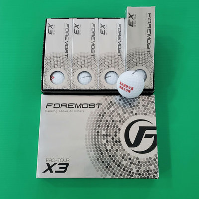 全新品FOREMOST PRO-TOUR X3 高爾夫球 一盒共12顆 Scotty STEALTH 15004