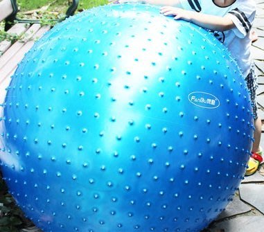 [衣林時尚] 超大按摩瑜珈球 活動球 最大90-100cm (藍)（預購6日）