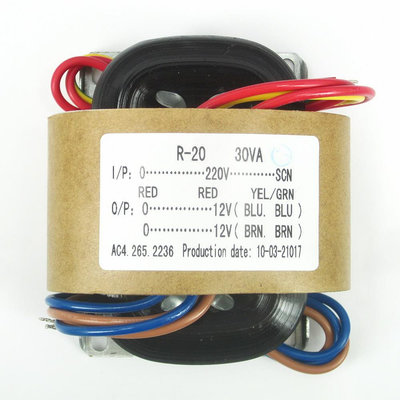 R牛30W雙12V 220V前級解碼耳放DAC音響電源 無氧銅線 R型變壓器