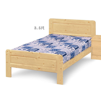 【在地人傢俱】24 輕鬆購-松木實木3.5尺單人床台/床架-DIY熱銷商品 GD101-4