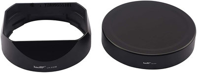 鏡頭遮光罩富士xf23mm f1.4 遮光罩 號歌金屬方形配蓋 XF 23mm F1.4 R 鏡頭鏡頭消光罩