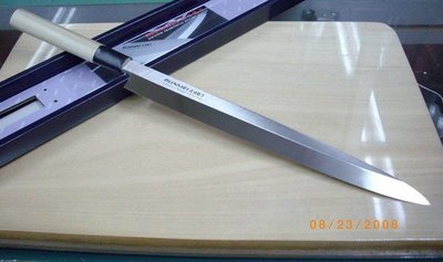 @最專業的刀剪專家 台中市最知名的建成刀剪行@ 日本-文明銀丁-一尺 生魚刀(不銹)