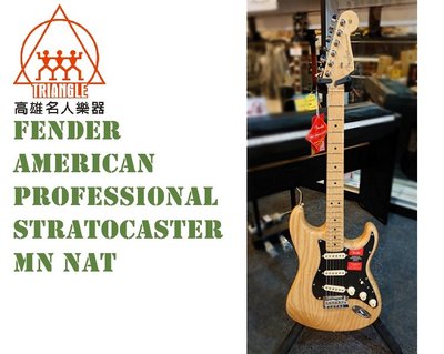 【名人樂器】2019 Fender 美廠 Professional Stratocaster MN NAT ash